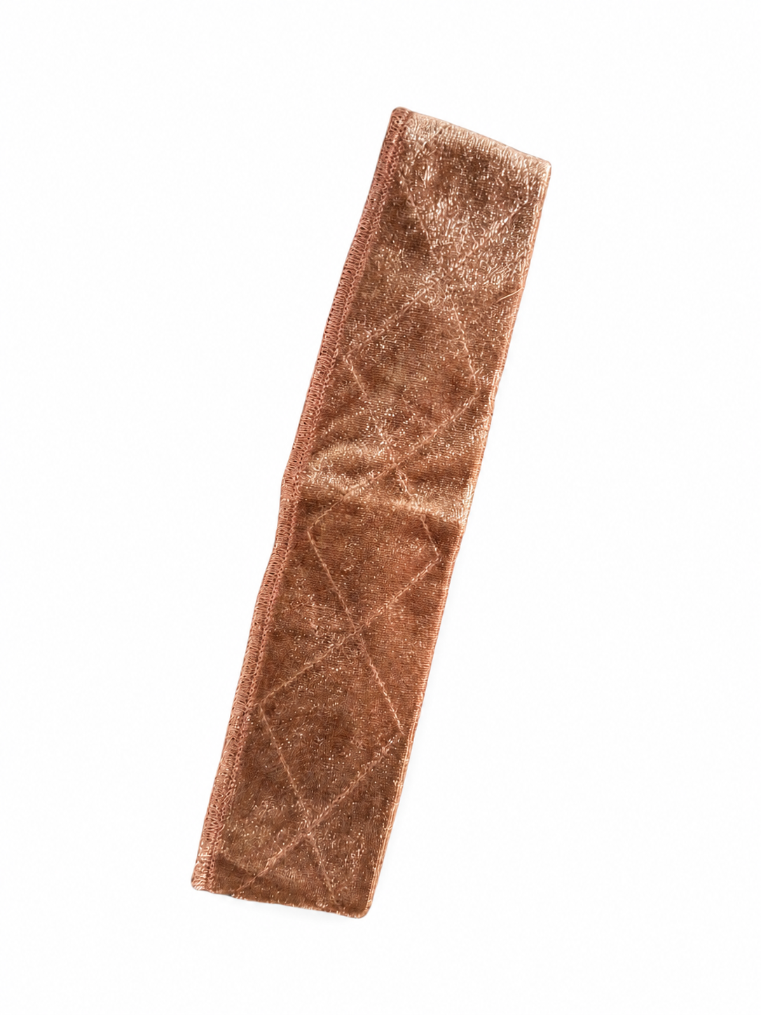 Brown adjustable velvet headband