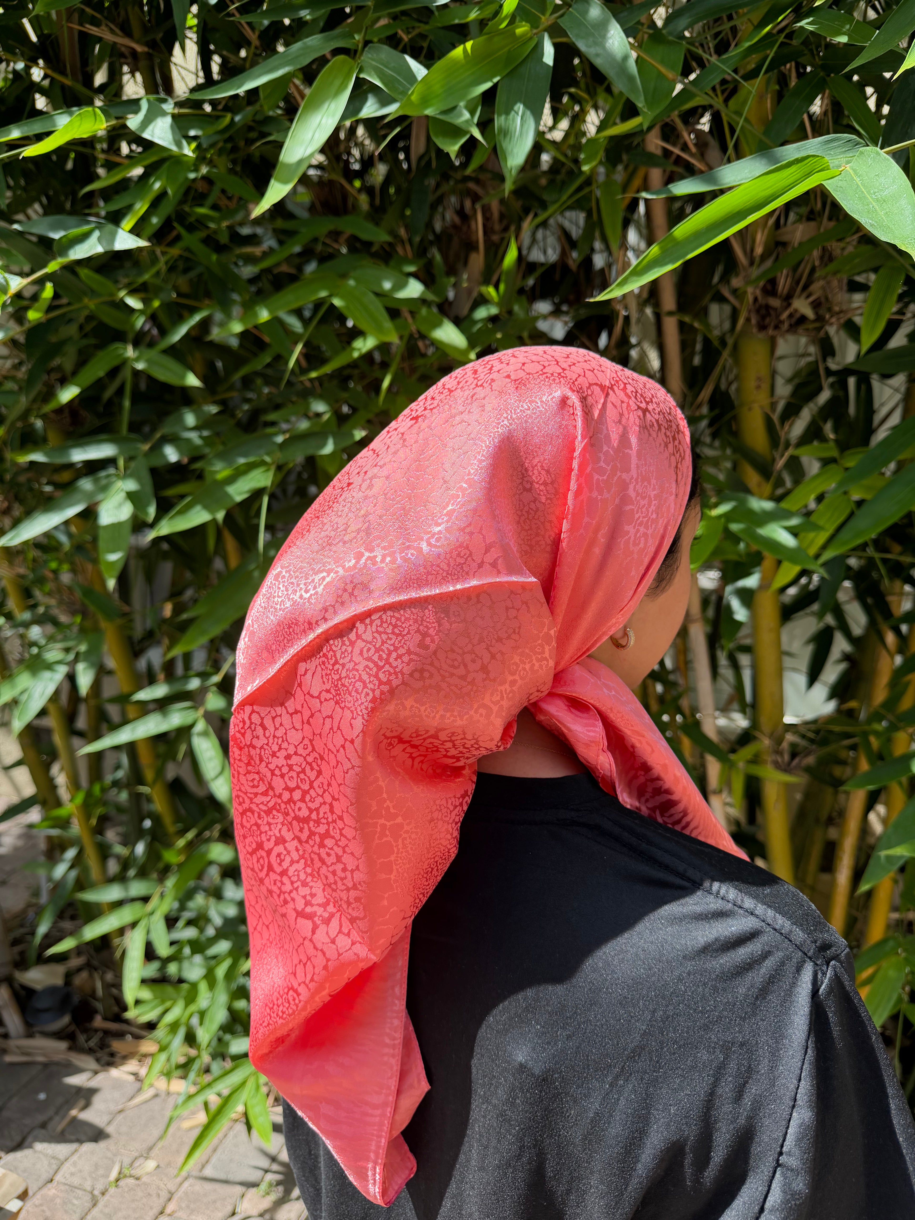 Coral headscarf