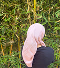 pink cotton headscarf